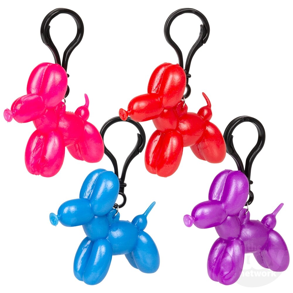 2.4" STRETCHY  BALLOON DOG CLIP ON