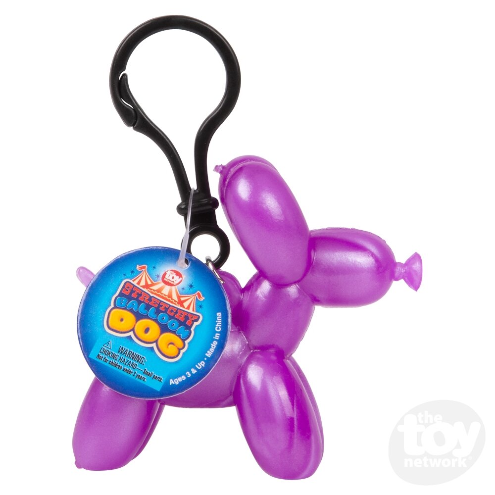 2.4" STRETCHY  BALLOON DOG CLIP ON