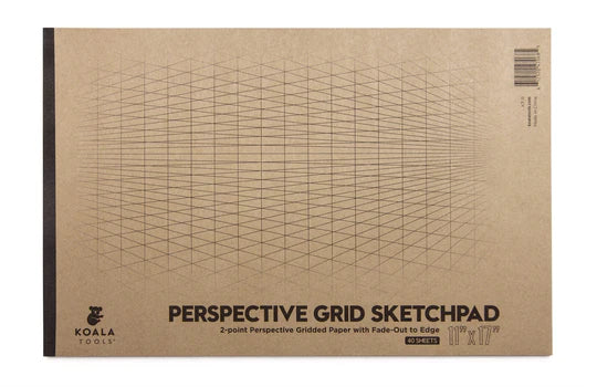 2 - POINT PERSPECTIVE SKETCH PAD - LARGE 11" X 17"
