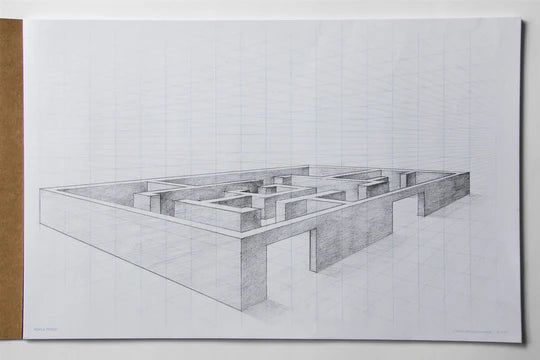2 - POINT PERSPECTIVE SKETCH PAD - LARGE 11" X 17"
