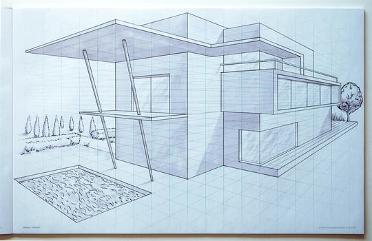 2 - POINT PERSPECTIVE SKETCH PAD - LARGE 11" X 17"