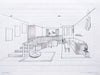 1-POINT PERSPECTIVE SKETCHPAD - LARGE  11”X17”