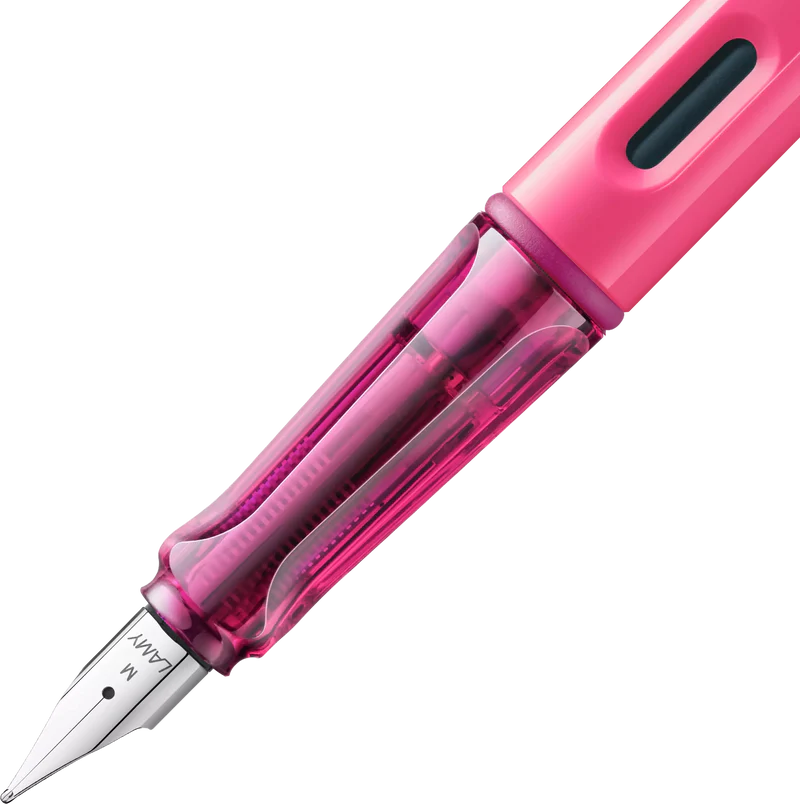 SAFARI FOUNTAIN PEN - NEON PINK (FINE NIB)