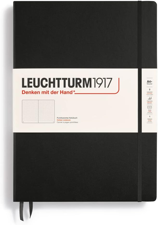 LARGE A4 NOTEBOOK CLASSIC DOTTED BLACK