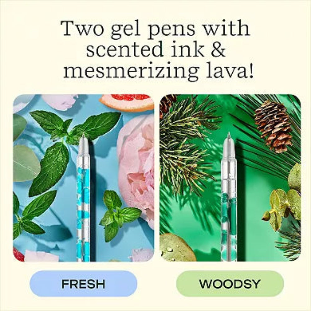 LIFELINES , SCENTED LAVA PENS 2PACK - BLUE &amp; GREEN
