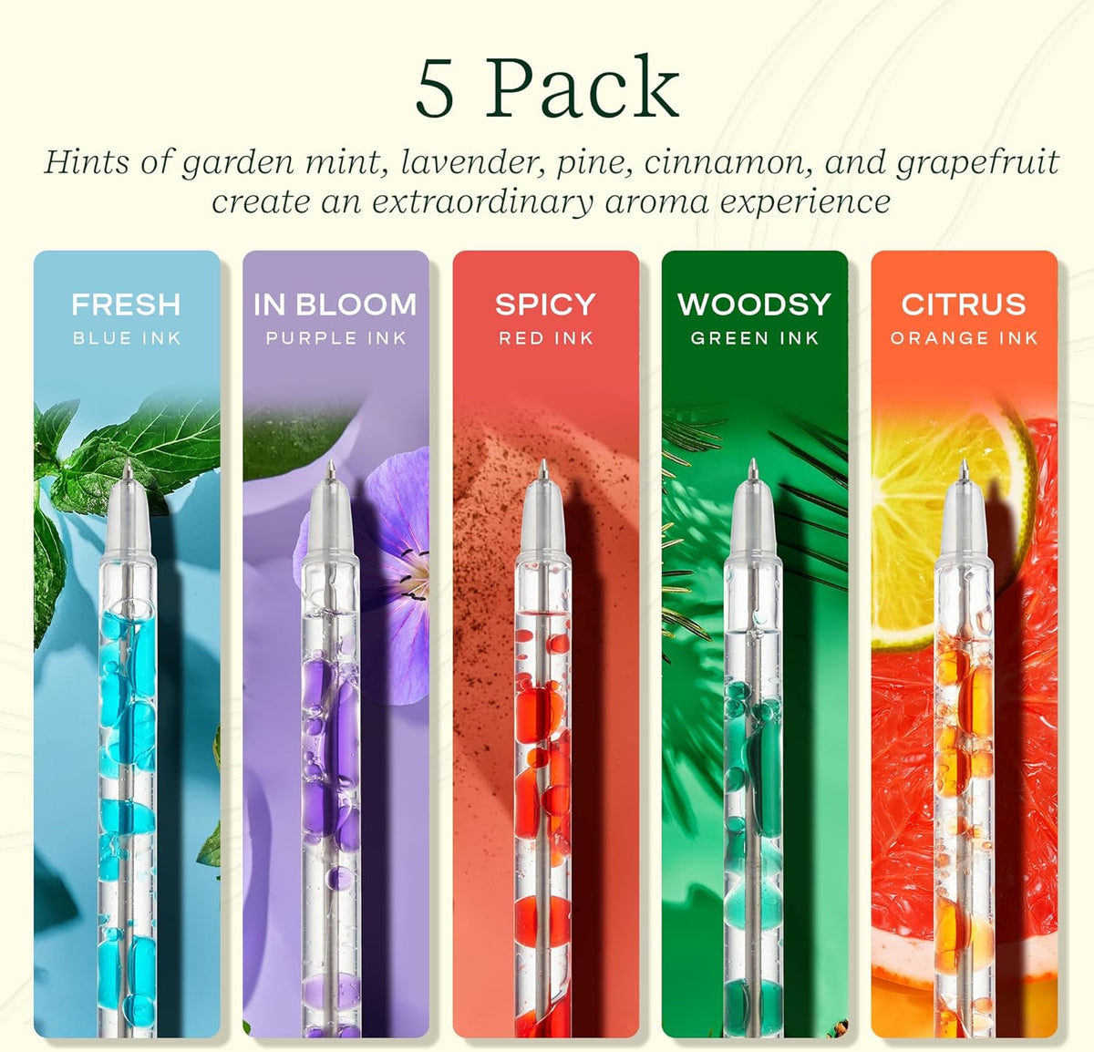 LIFELINES , SCENTED LAVA PENS 5PK CLASSICS