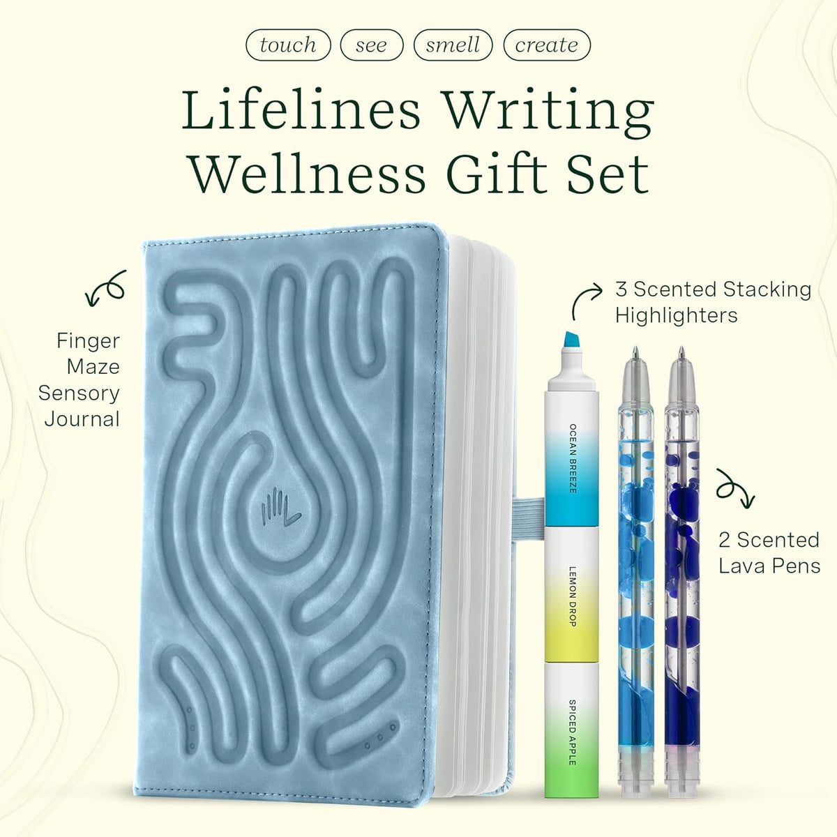 LIFELINES WRITING WELLNESS GIFT SET - BLUE