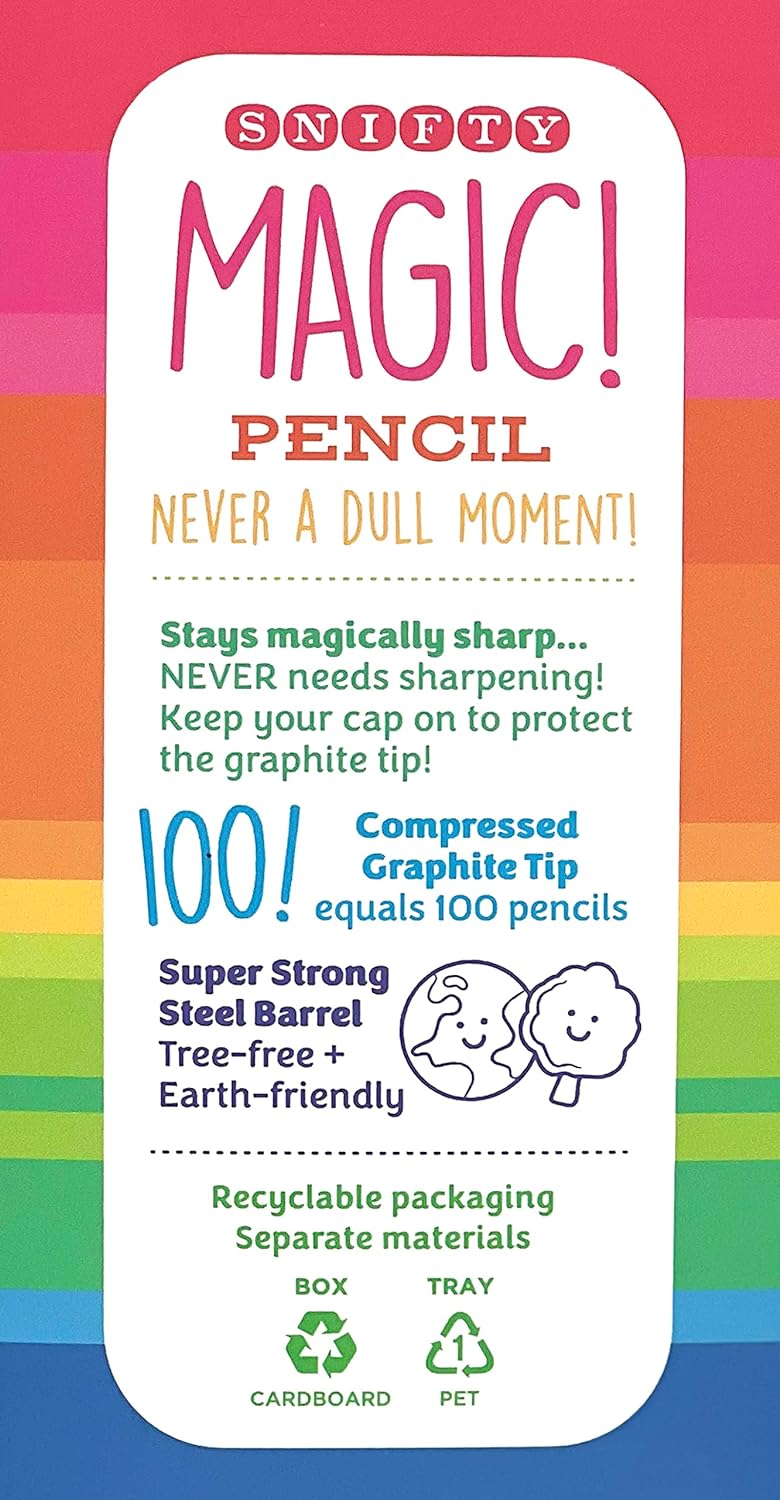 MAGIC PENCIL AND ERASER SET - RED