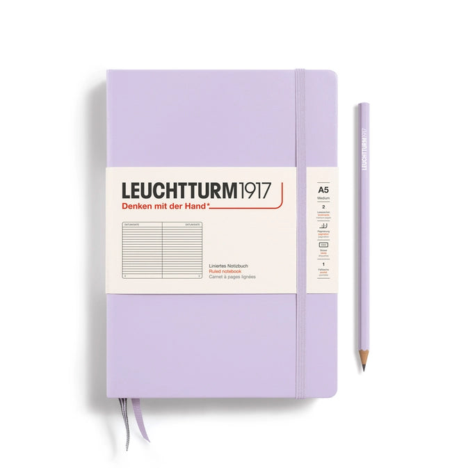 MEDIUM A5 NOTEBOOK RULED LILAC