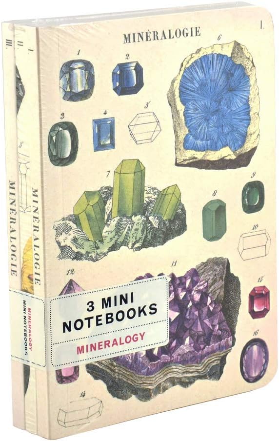 MINI NOTEBOOKS MINERALOGY SET/3