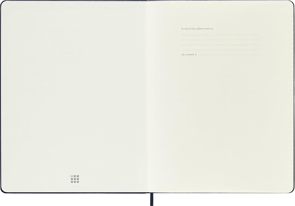 MOLESKINE 2026 WEEKLY PLANNER, HARD COVER, XL (7.5" × 9.75"), SAPPHIRE BLUE
