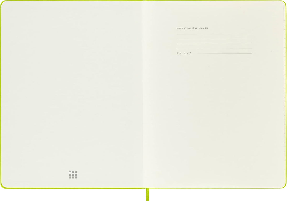 MOLESKINE CLASSIC RULED EXTRA LARGE LEMON GREEN
