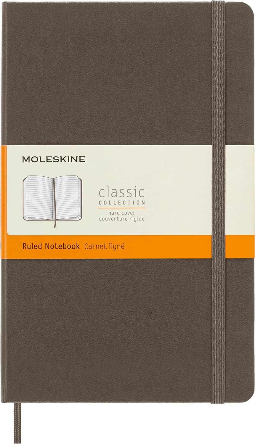 MOLESKINE CLASSIC RULED LARGE EARTH BROWN