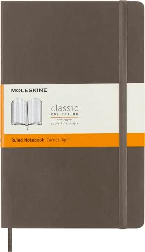 MOLESKINE SOFTCOVER RULED LARGE EARTH BROWN