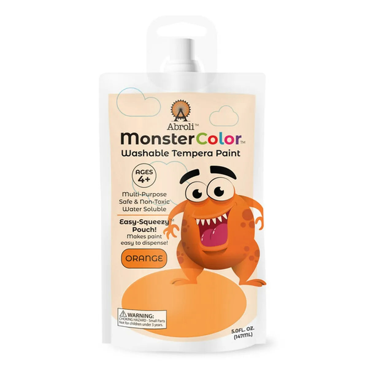 MONSTER WASHABLE TEMPERA 5oz ORANGE