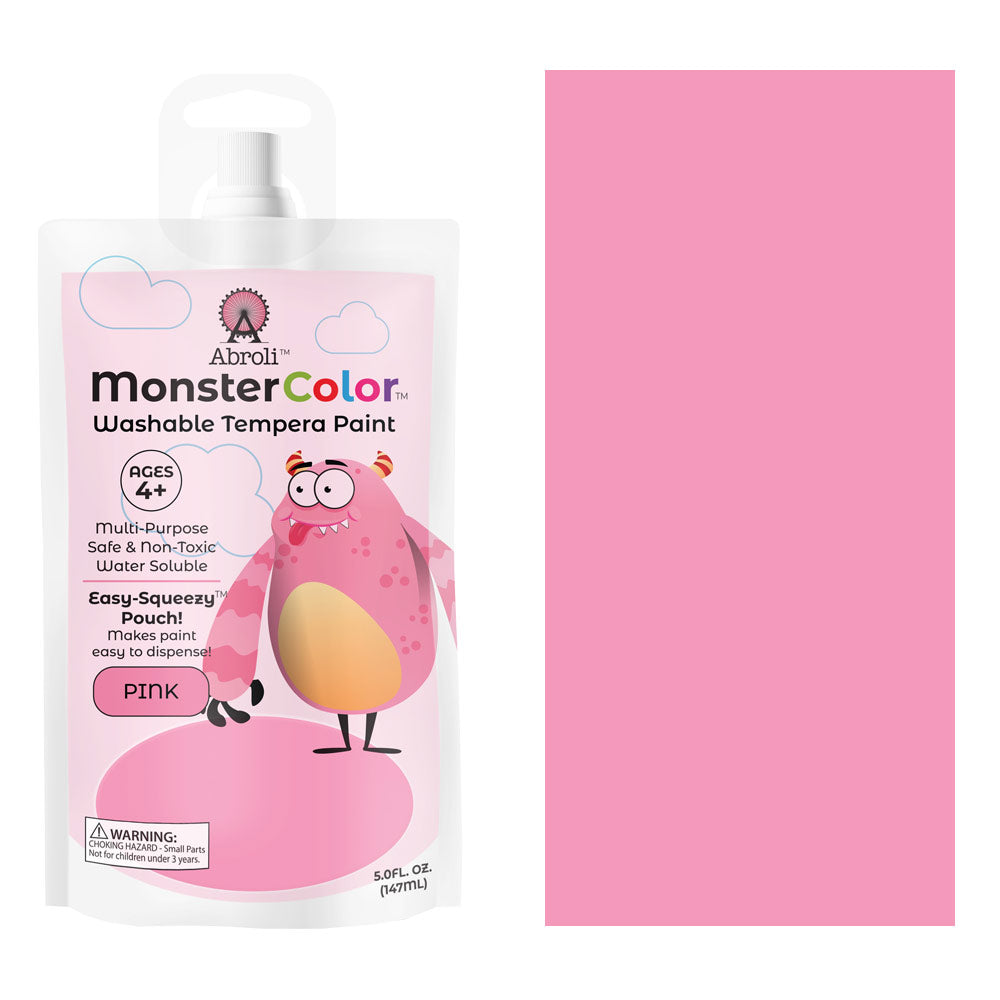 MONSTER WASHABLE TEMPERA 5oz PINK
