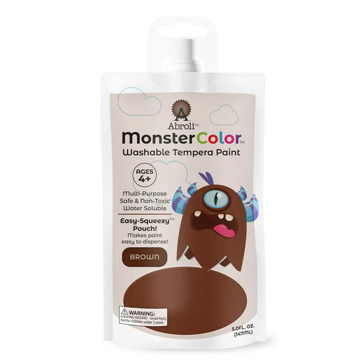 MONSTER WASHABLE TEMPERA 5oz BROWN