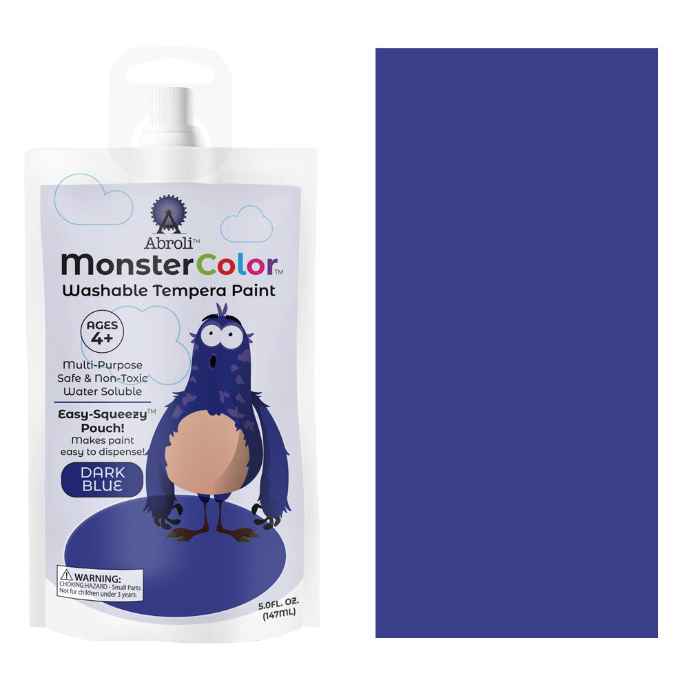 MONSTER WASHABLE TEMPERA 5oz DARK BLUE