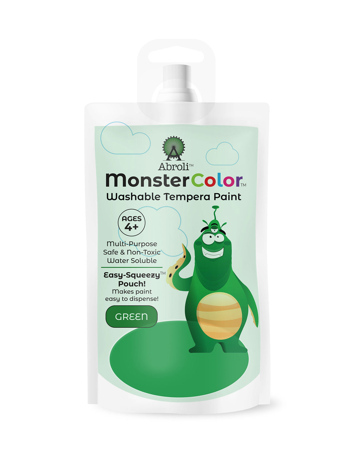 MONSTER WASHABLE TEMPERA 5oz GREEN