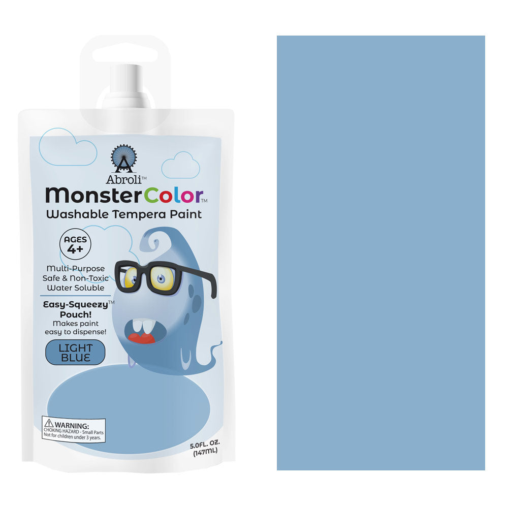 MONSTER WASHABLE TEMPERA 5oz LIGHT BLUE