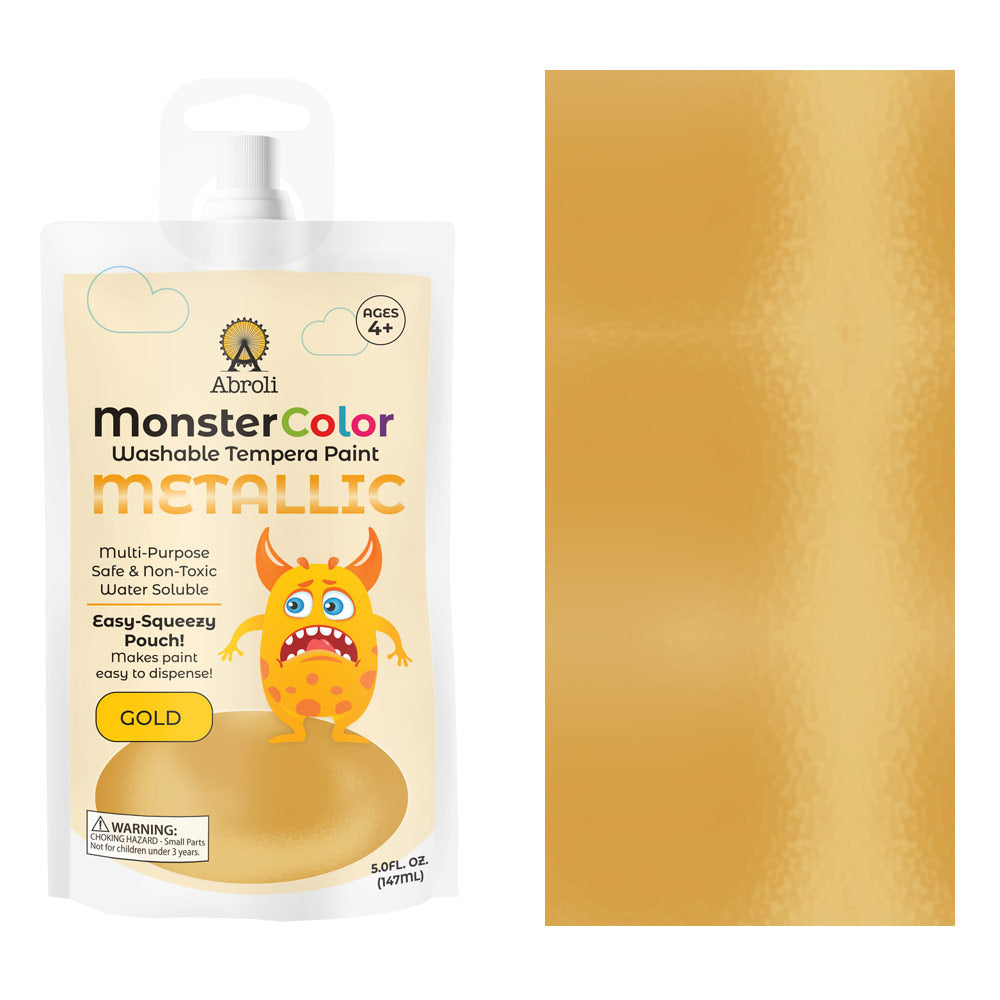 MONSTER WASHABLE TEMPERA 5oz METALLIC GOLD