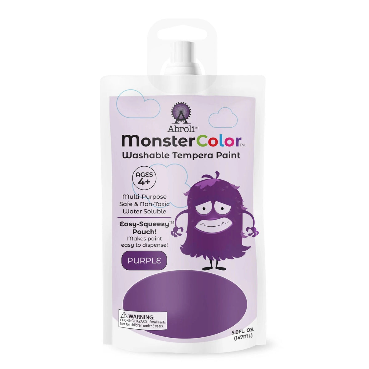MONSTER WASHABLE TEMPERA 5oz PURPLE