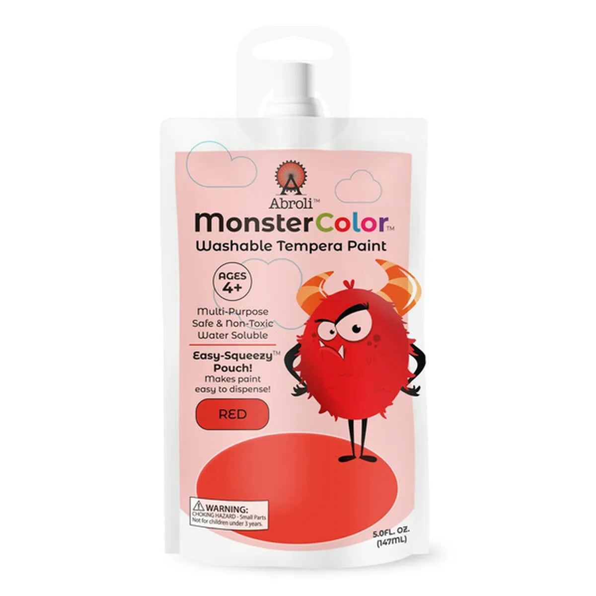 MONSTER WASHABLE TEMPERA 5oz RED