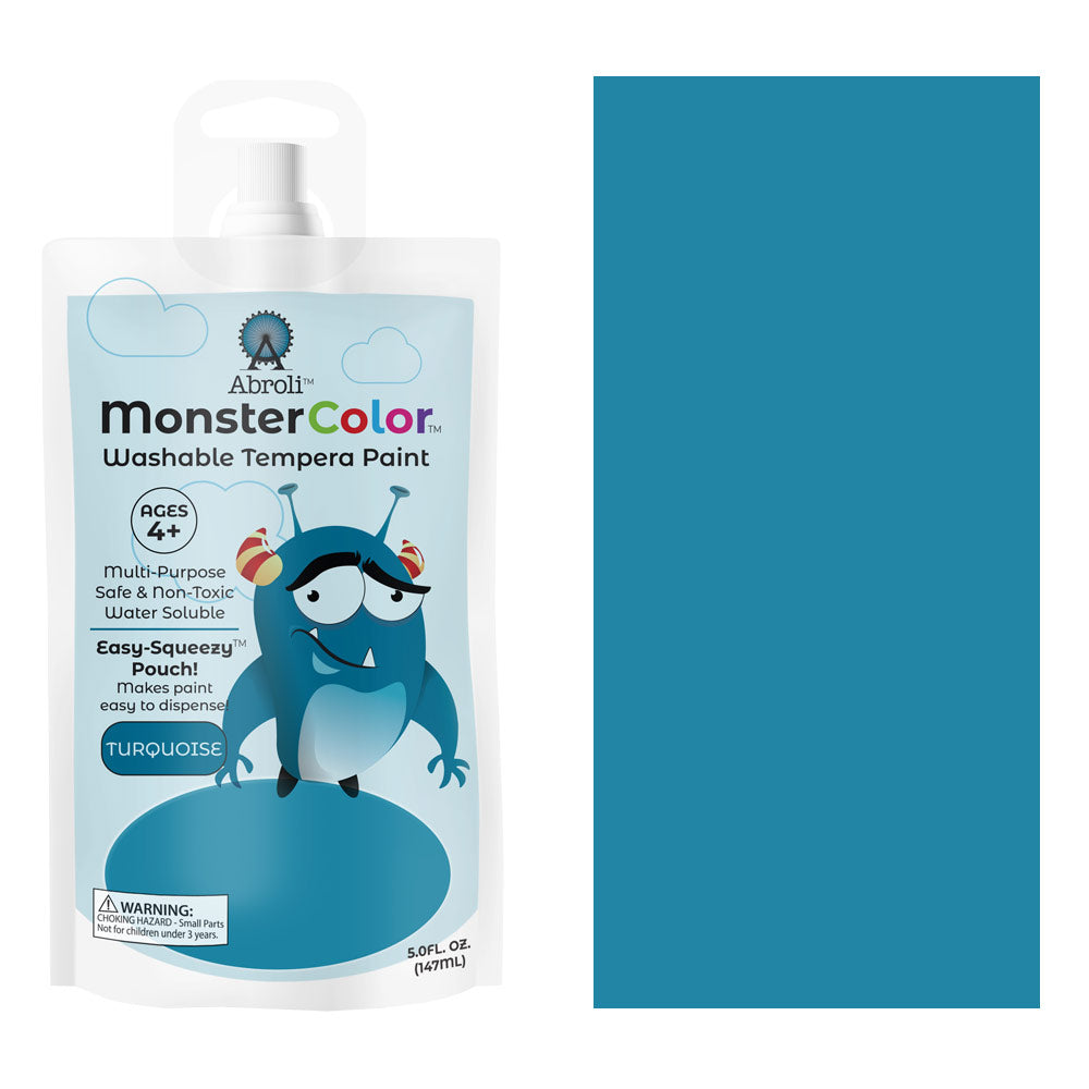 MONSTER WASHABLE TEMPERA 5oz TURQUOISE