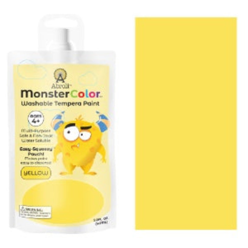MONSTER WASHABLE TEMPERA 5oz YELLOW