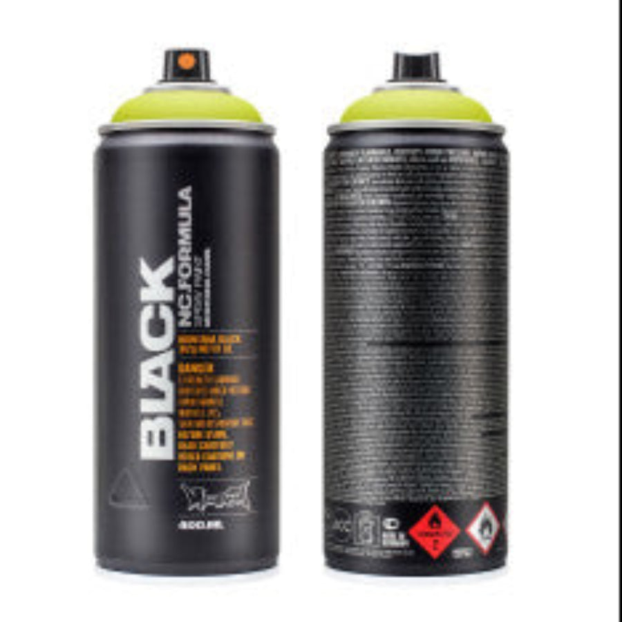 MONTANA BLACK HIGH PRESSURE SPRAY CAN, COLOR OF THE PAINT IS -  - ACID