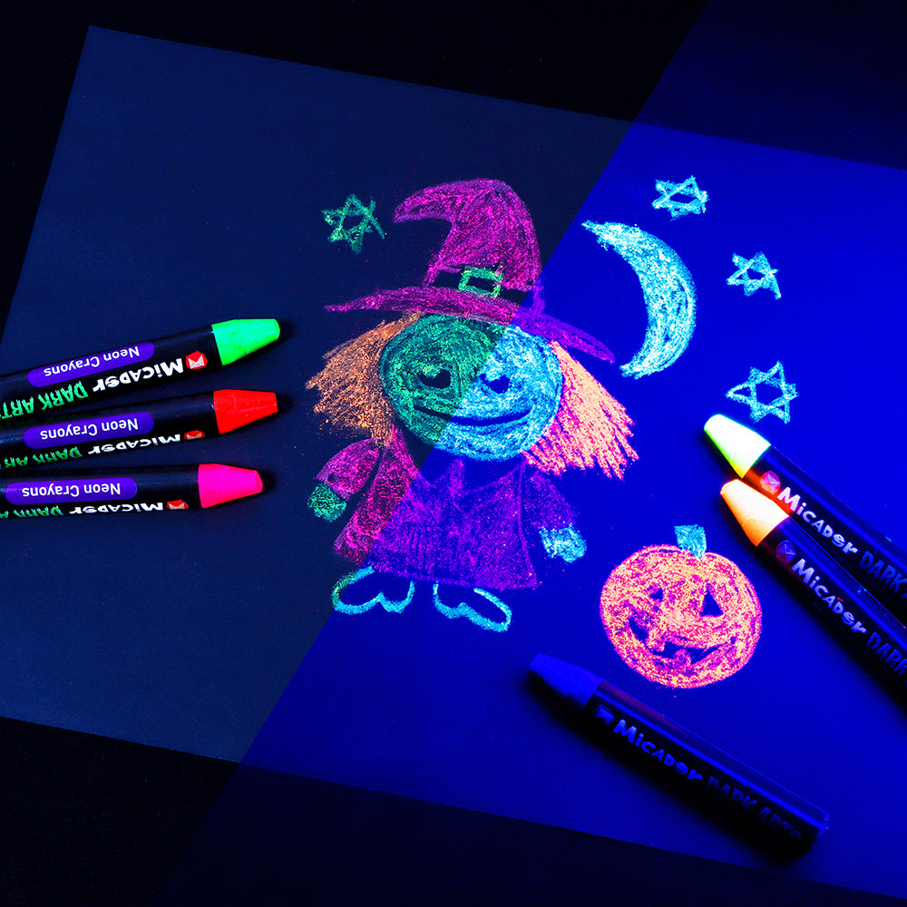 DARK ARTS NEON CRAYONS SET/6
