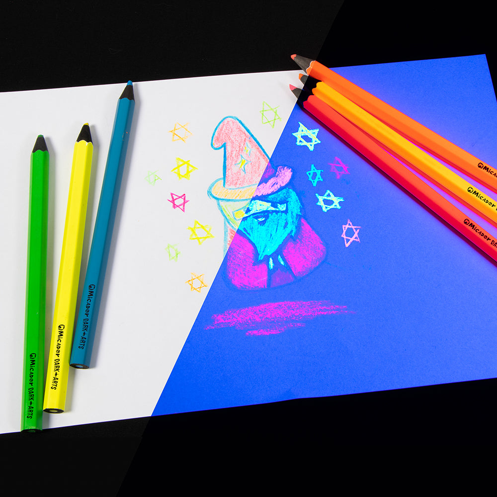 DARK ARTS NEON JUMBO PENCIL SET/6