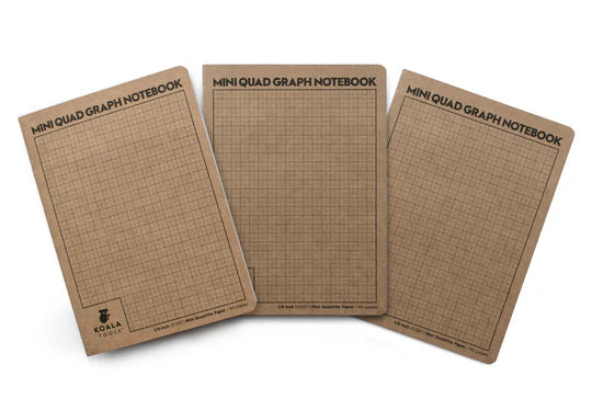 MINI QUAD GRAPH NOTEBOOK 5”X7”