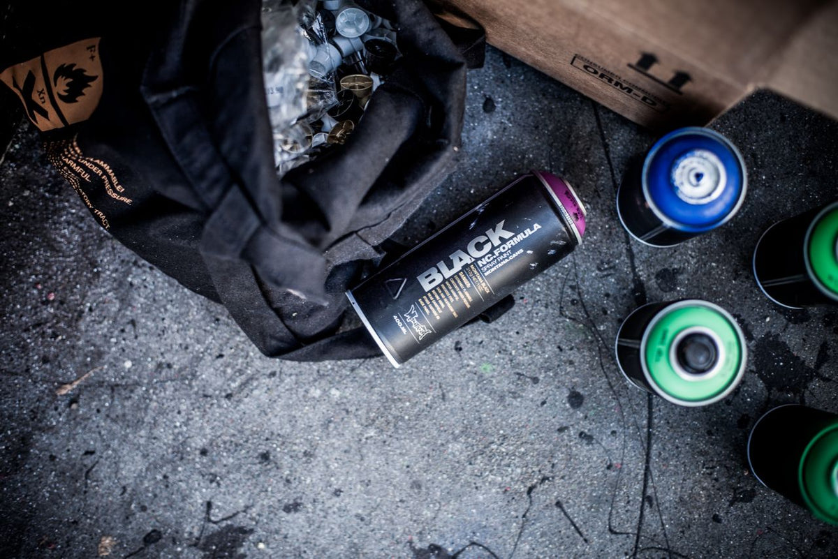 MONTANA BLACK HIGH PRESSURE SPRAY CAN ATLANTIS