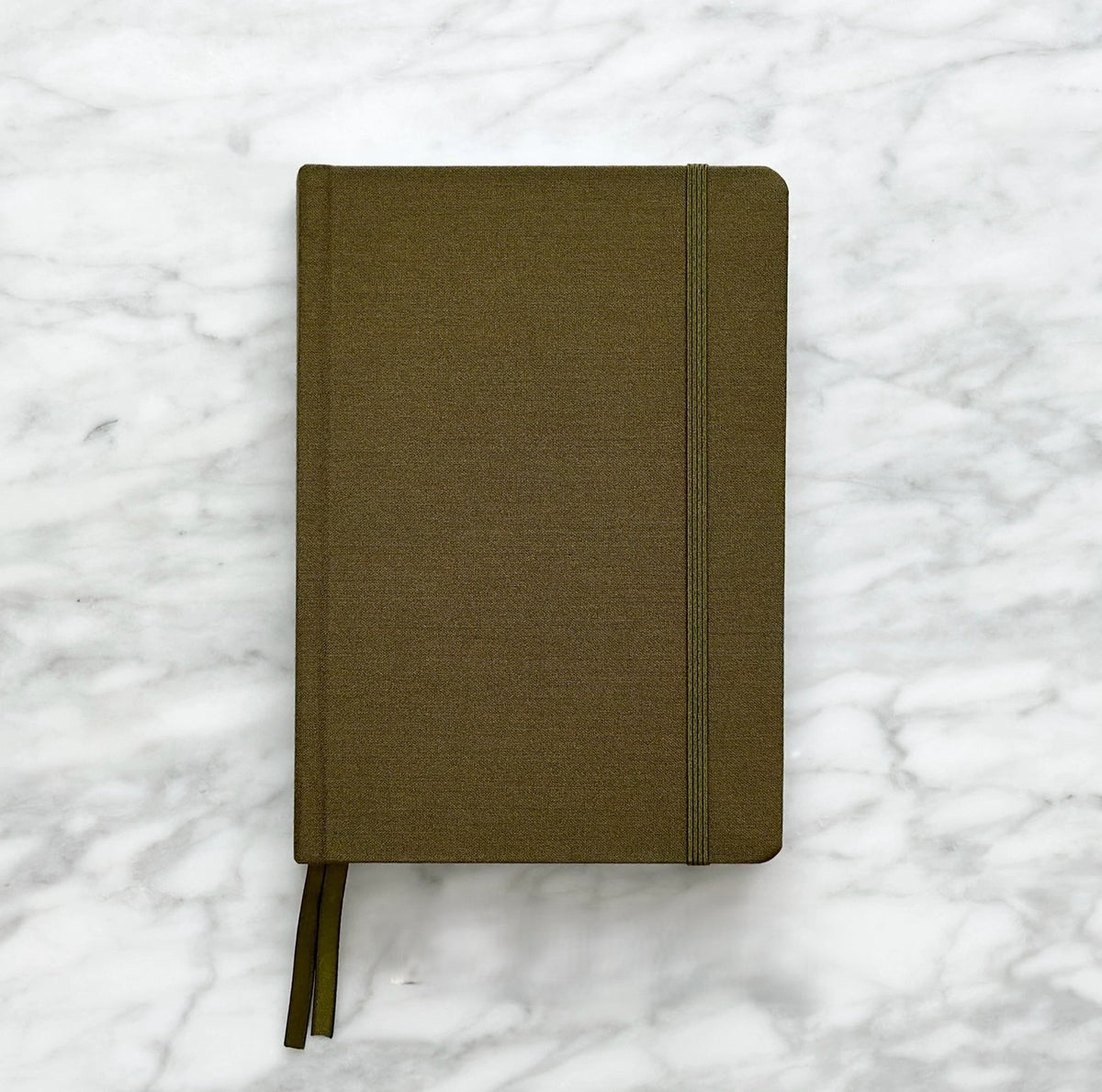 LINEN HARDCOVER DOTTED JOURNAL - OLIVE