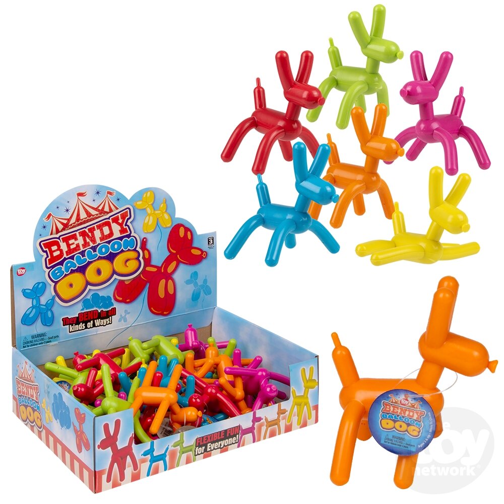 4" BENDY BALLOON DOG