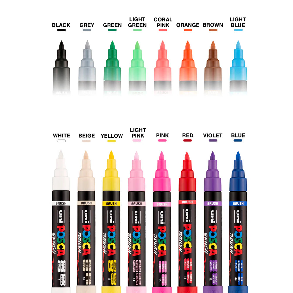 POSCA PAINT MARKER PC-5BR BRUSH BEIGE