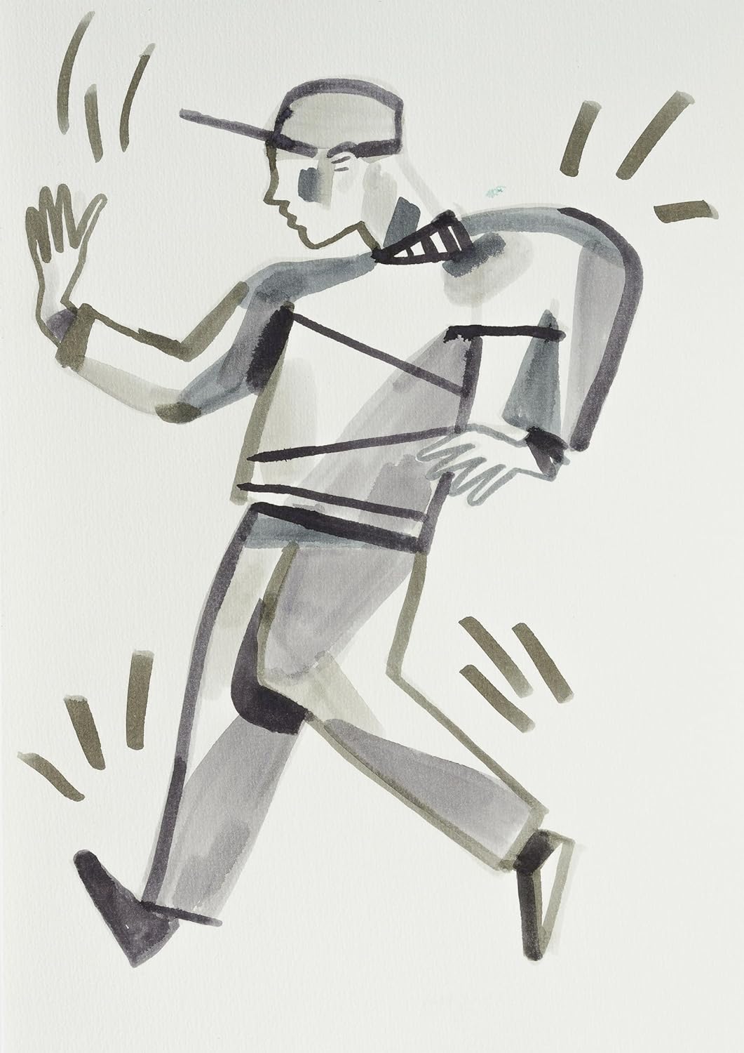 ECOLINE WATERCOLOR BRUSHPEN SET/5 GREY