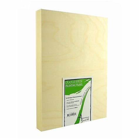 POPLAR CRADLED BIRCH FACED PAINTING PANEL 5 X 7 X 1 5/8&quot;