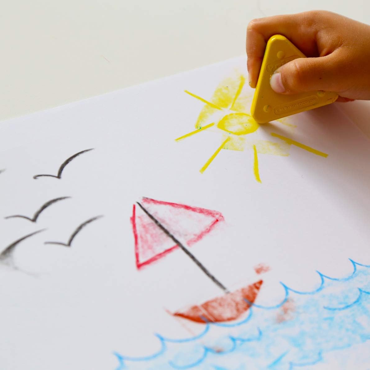 WAX CRAYON TRIANGLE SET/12