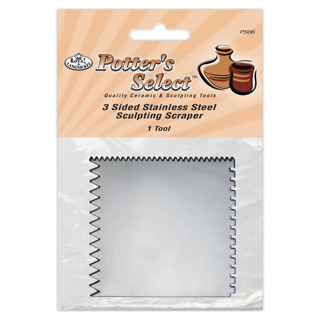 3 SIDED STAINLESS STEEL SCRAPER