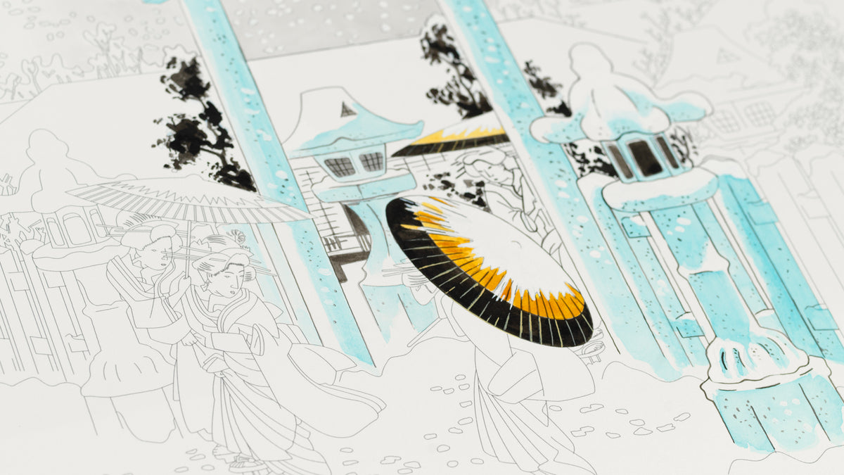 ARTIST'S COLORING BOOK- HIROSHIGE ARTISTS