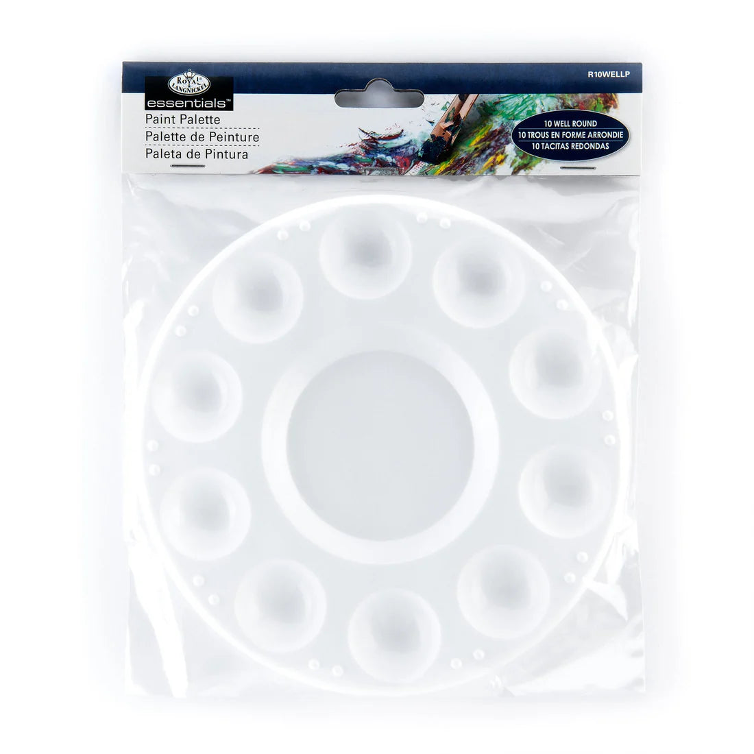 ROUND PLASTIC 10 WELL PALETTE