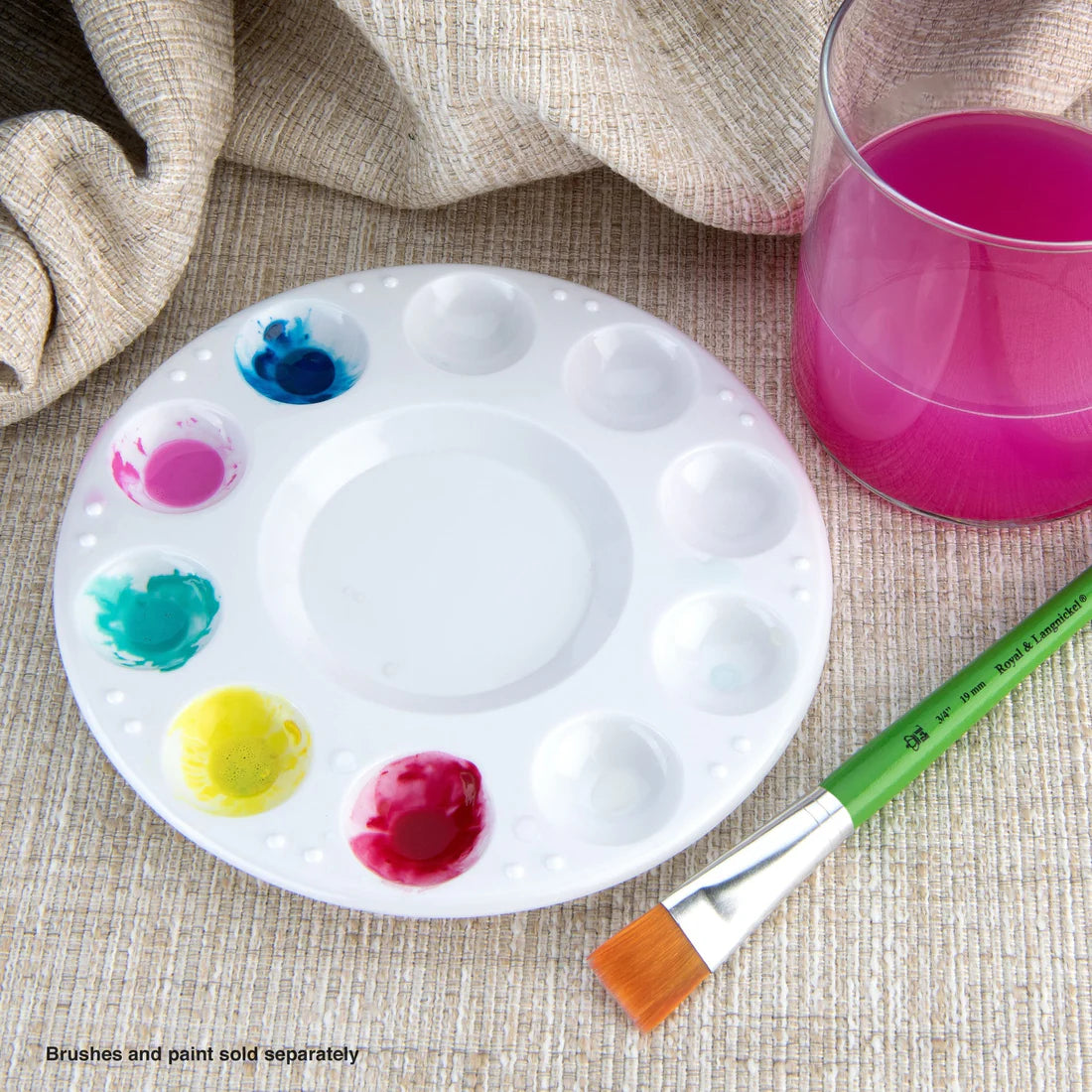 ROUND PLASTIC 10 WELL PALETTE