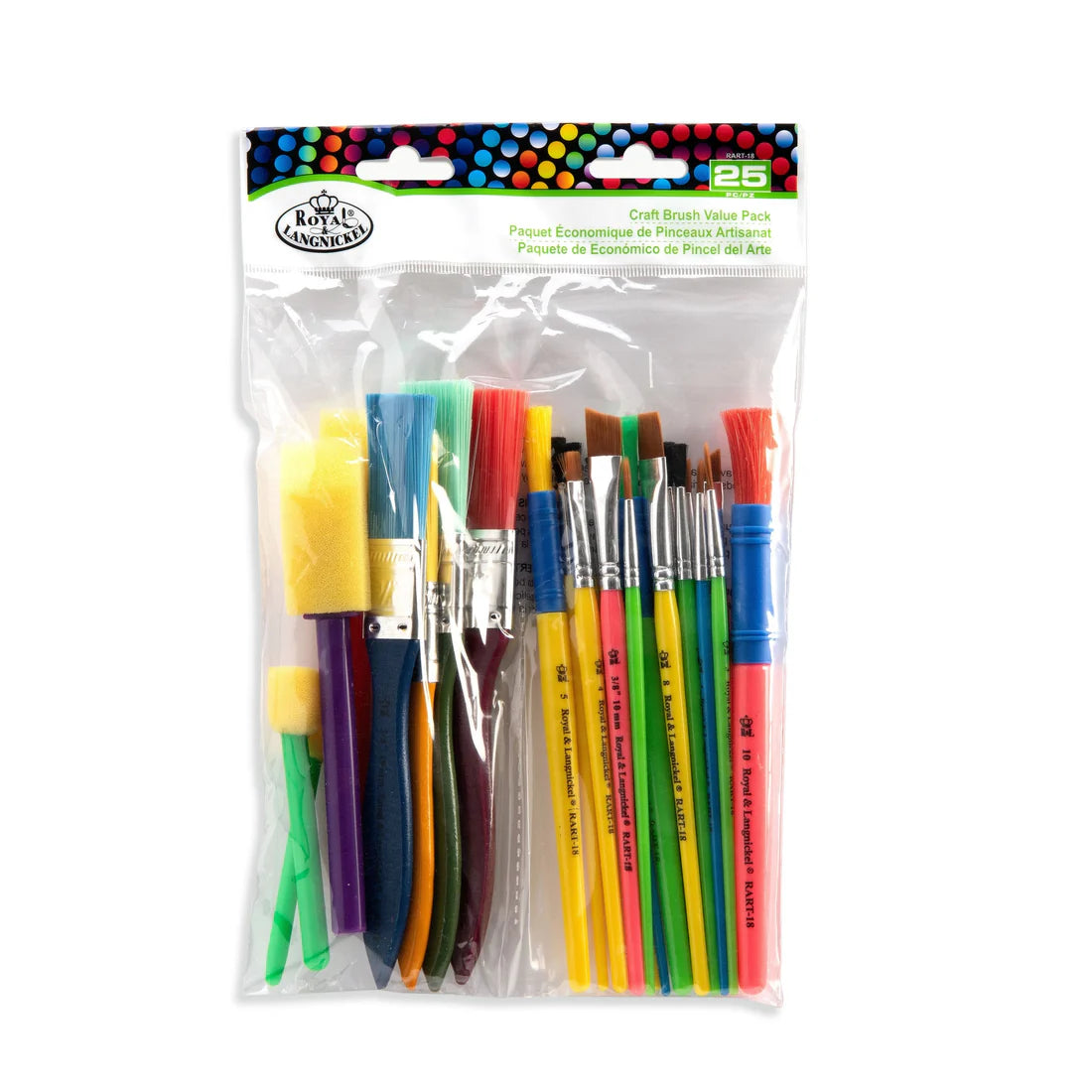 CRAFT BRUSHES - 25PC - MIXED MEDIA ASSORTMENT