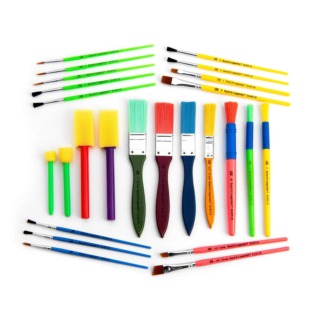 CRAFT BRUSHES - 25PC - MIXED MEDIA ASSORTMENT