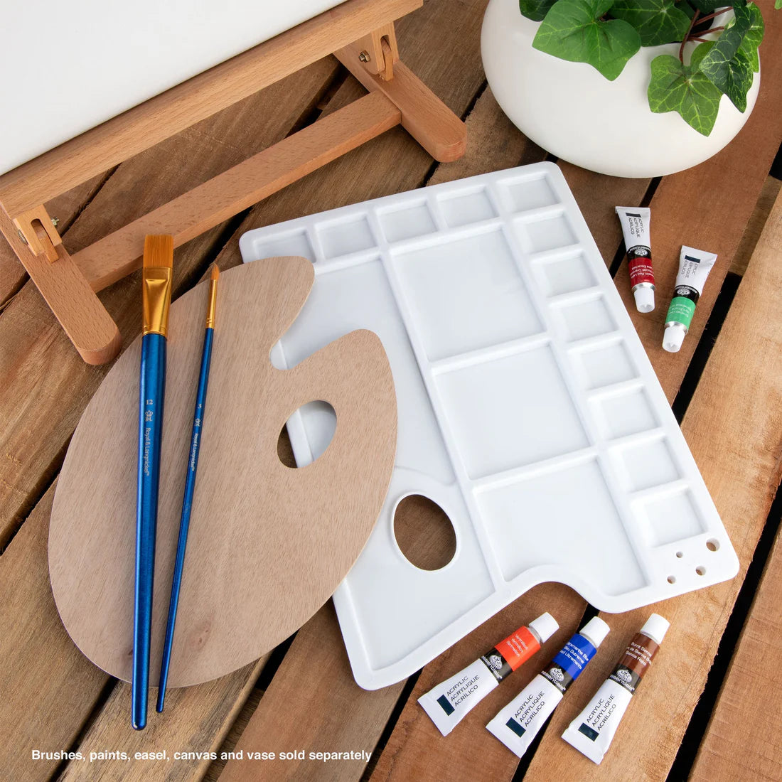2 PIECE PAINT PALETTE SET