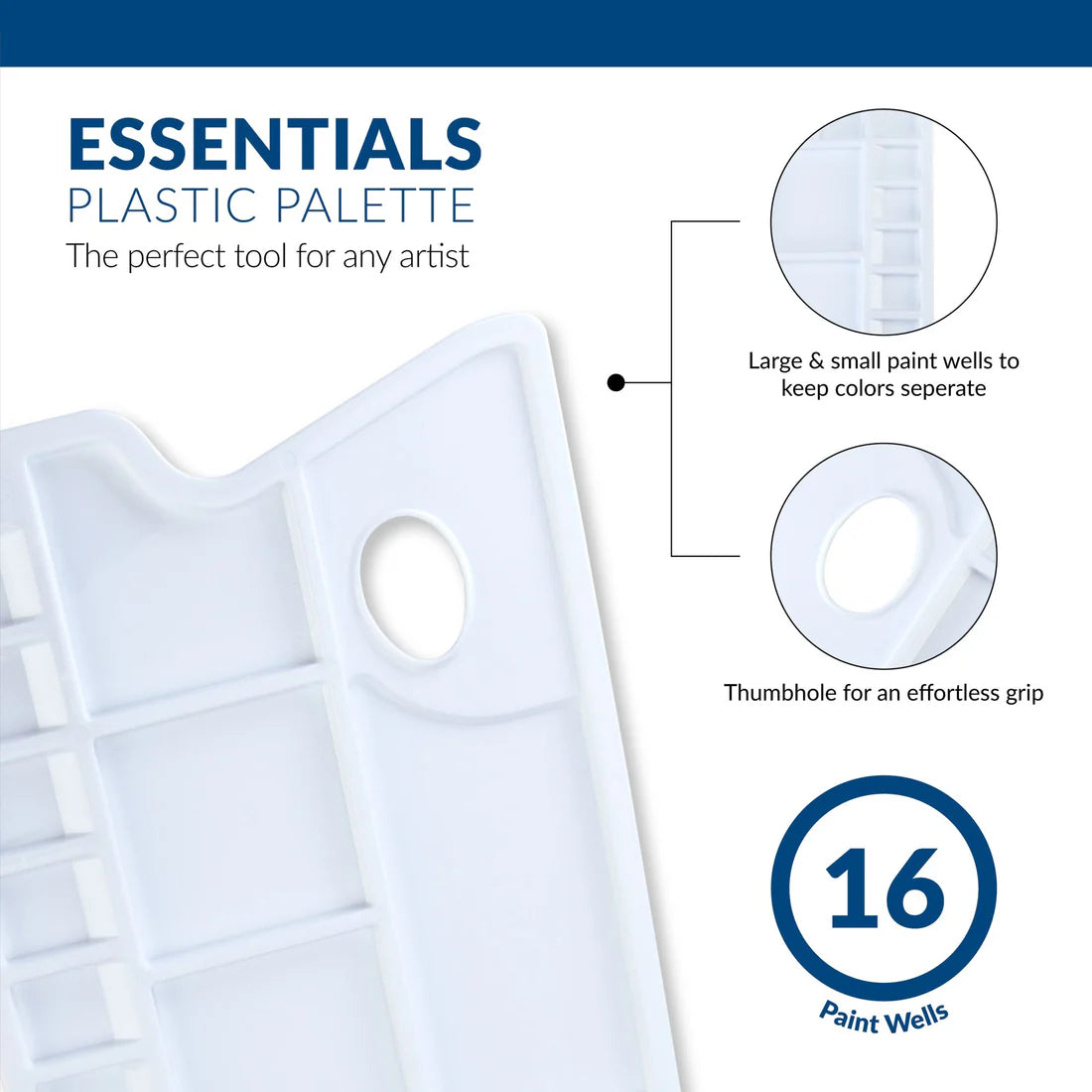 2 PIECE PAINT PALETTE SET