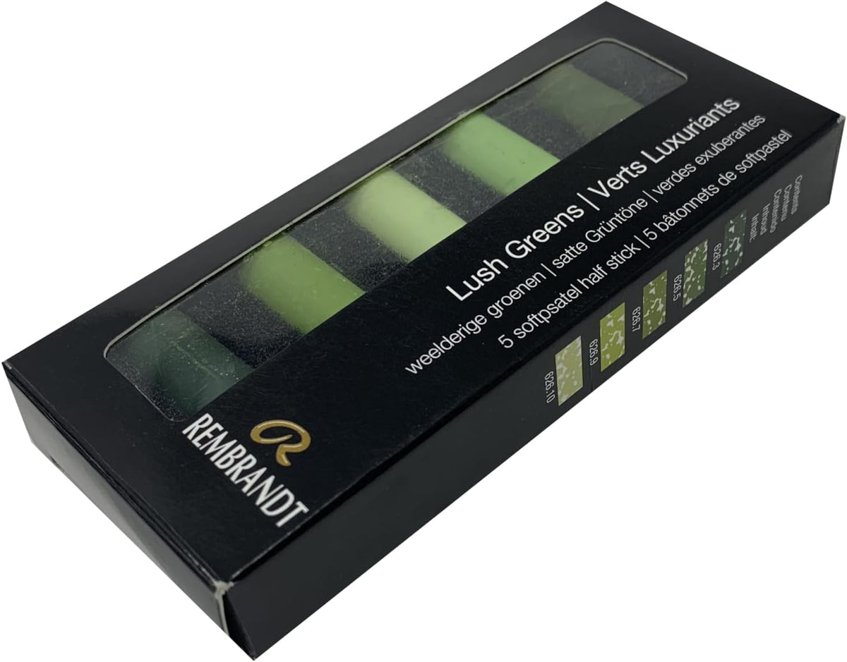 REMBRANDT SOFT PASTEL MICRO SET/5 LUSH GREEN