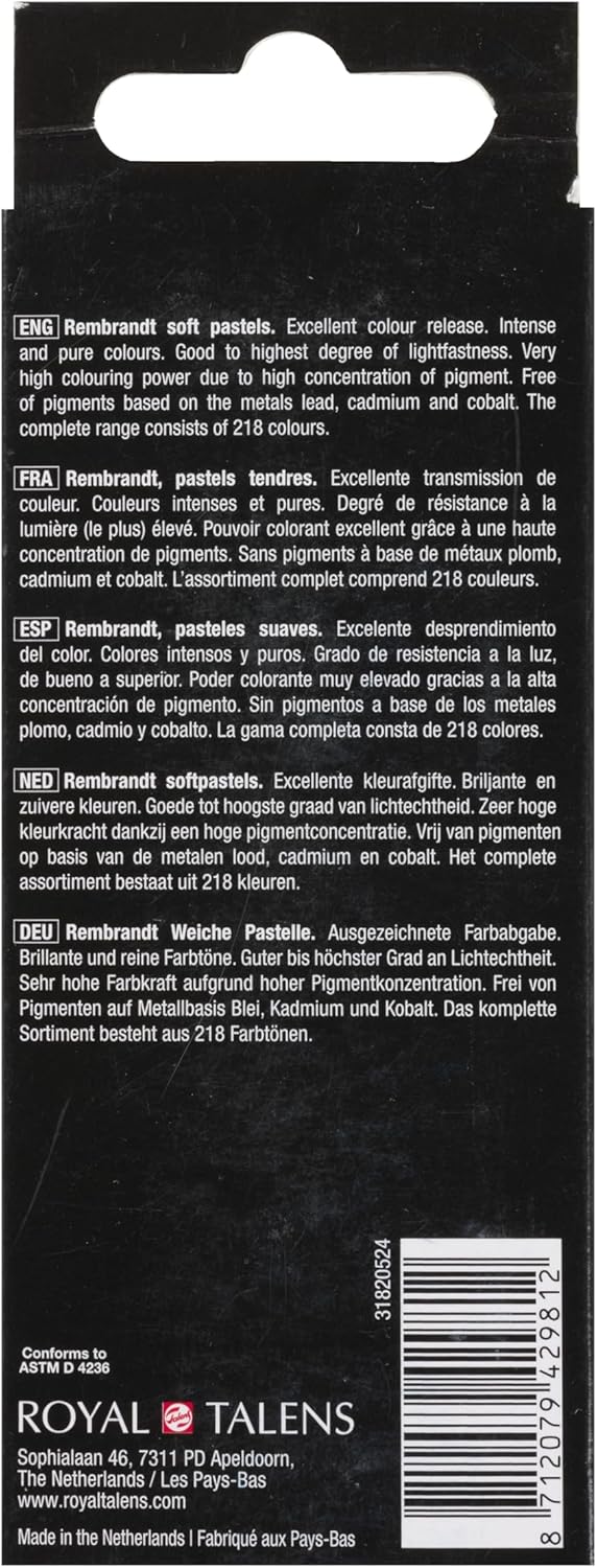 REMBRANDT SOFT PASTEL MICRO SET/5 WARM BLUE